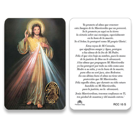 ORACIÓN A LA DIVINA MISERICORDIA -ESTAMPA C/ MEDALLA