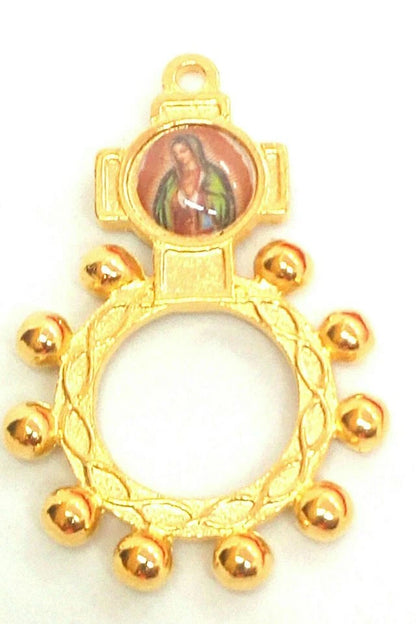 OUR LADY OF GUADALUPE ROSARY FINGER W/ BOOKLET