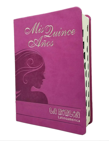 BIBLIA LATINOAMERICANA LETRA GRANDE "MIS QUINCE AÑOS"