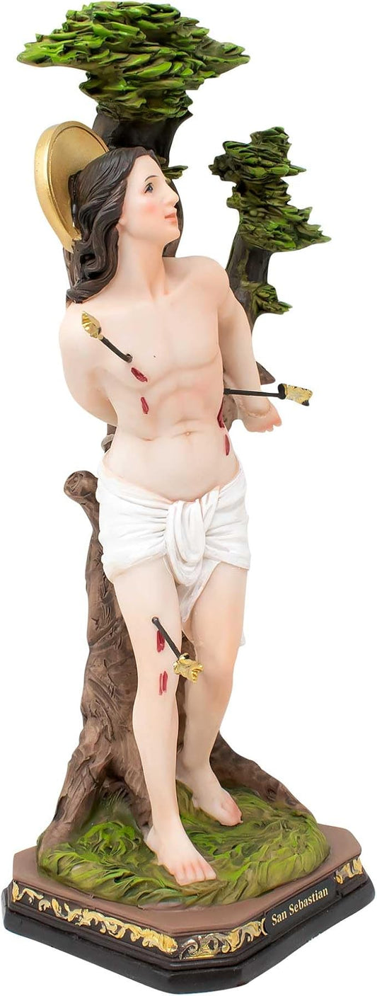 12" ST. SEBASTIAN STATUE
