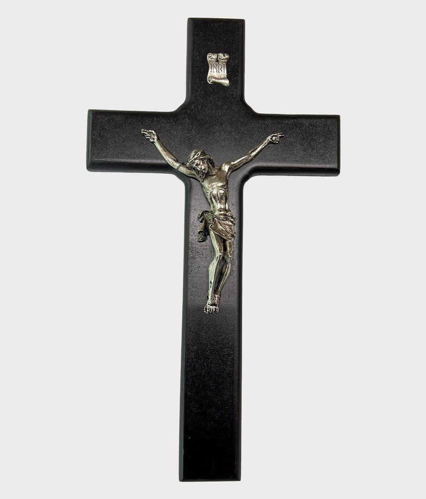 WOODEN-METAL CRUCIFIX