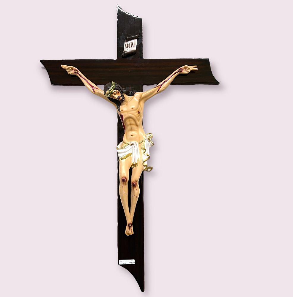 LARGE CRUCIFIX RESIN/WOOD