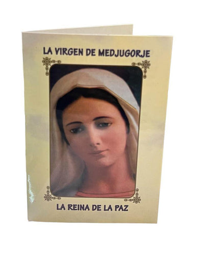 ESTAMPA DOBLE C/ ORACION: VIRGEN DE MEDJUGORJE