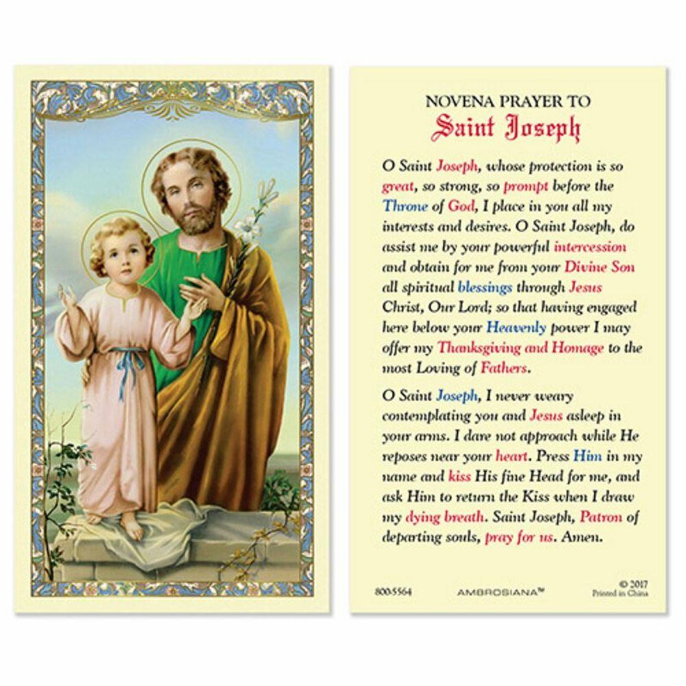 ORACIÓN DE NOVENA A ST. JOSEPH