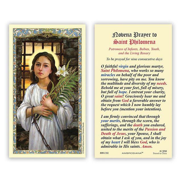 NOVENA PRAYER TO ST. PHILOMENA