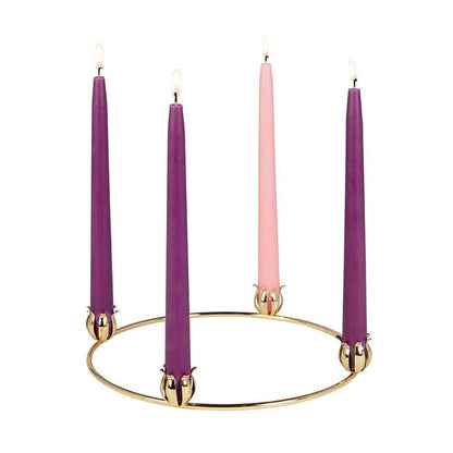 11" BRASS ADVENT WREATH