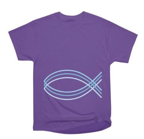 SIMBOLO ICHTHUS - CAMISETA MORADA (MEDIANA)