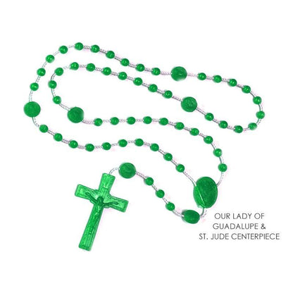 PLASTIC ROSARY: GREEN