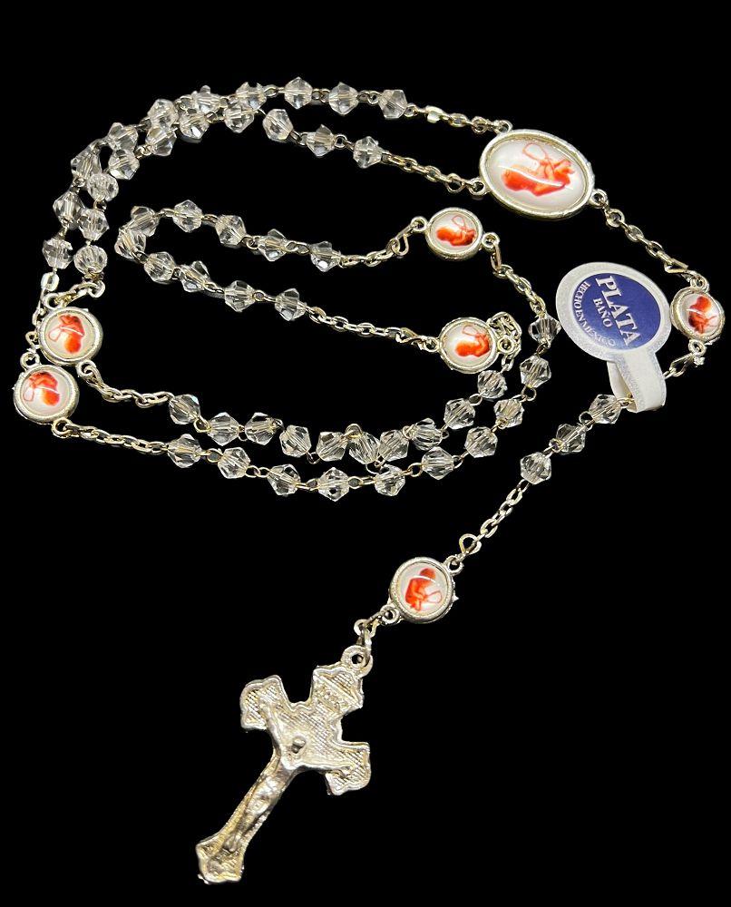 PRO-LIFE CRYSTAL ROSARY