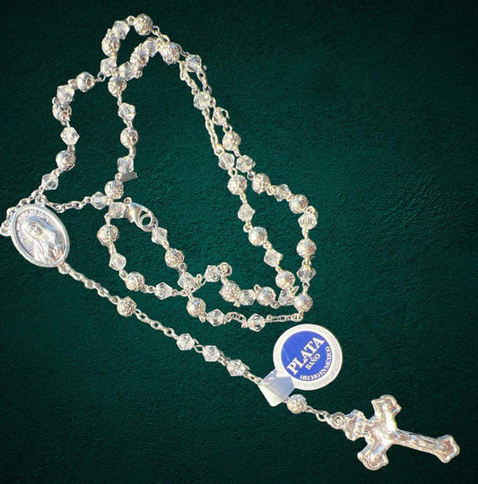 ROSARIO CUENTAS CRISTAL 6MM