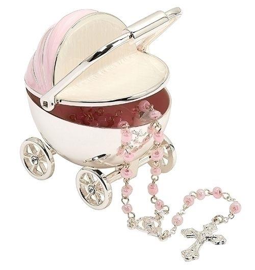 PINK CARRIAGE KEEPSAKE BOX