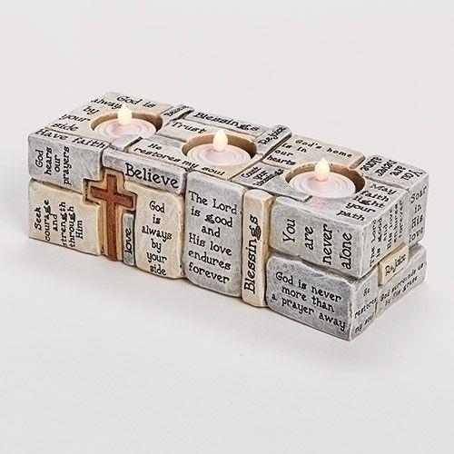 CROSSWORD CANDLE HOLDER