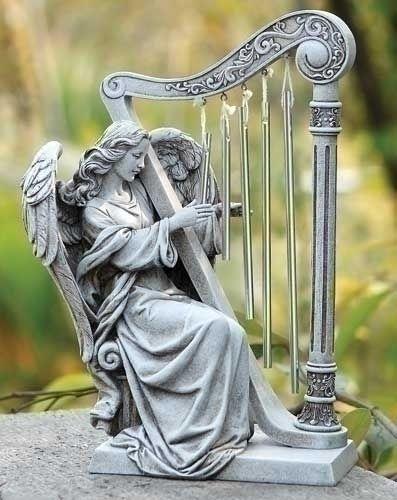 ANGEL W/ WINDCHIME HARP