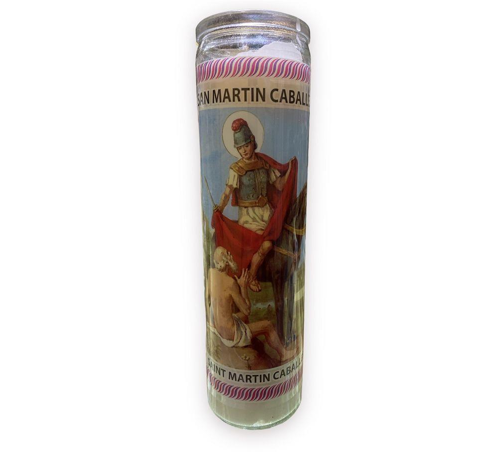 3-DAY OFFERING GLASS CANDLE - SAINT MARTIN CABALLERO