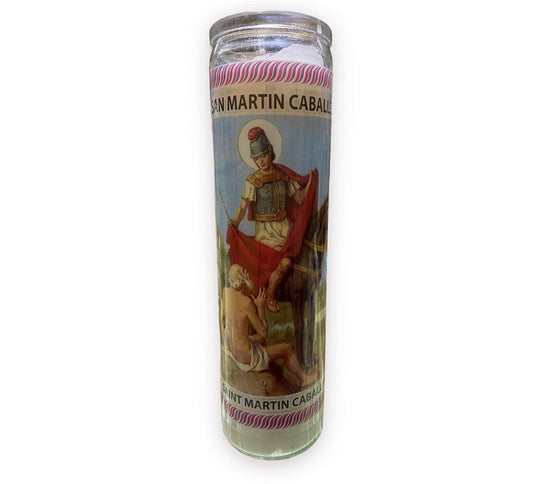 3-DAY OFFERING GLASS CANDLE - SAINT MARTIN CABALLERO