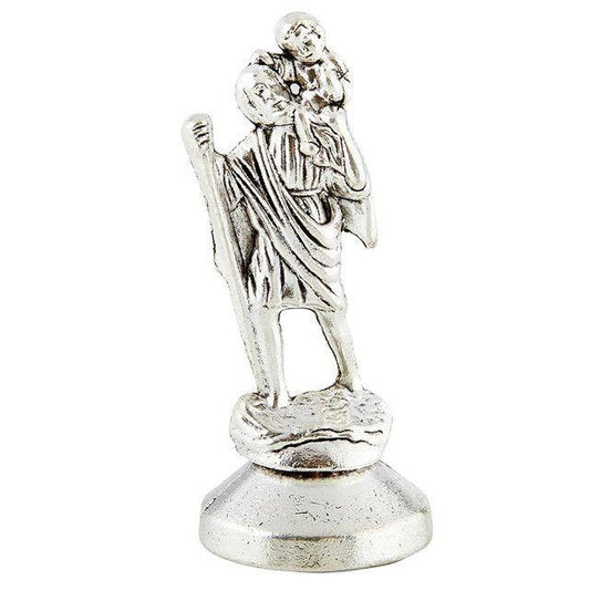 ST. CHRISTOPHER METAL STATUE