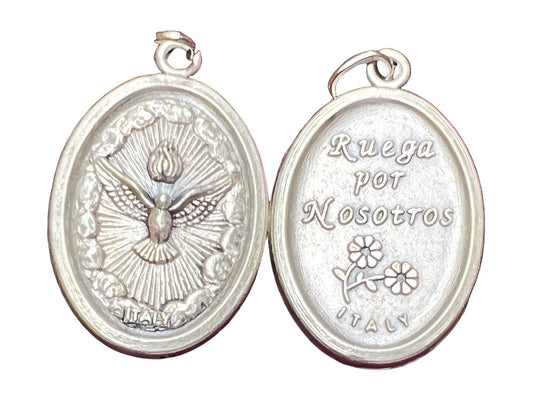 OXIDIZED ITALIAN MEDAL: HOLY SPIRIT