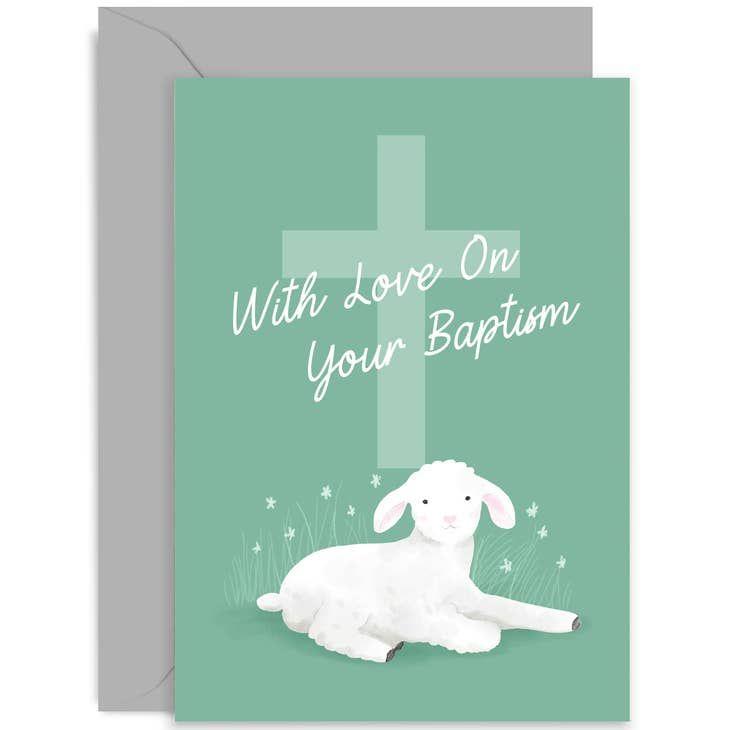 LAMB BAPTISM CARD