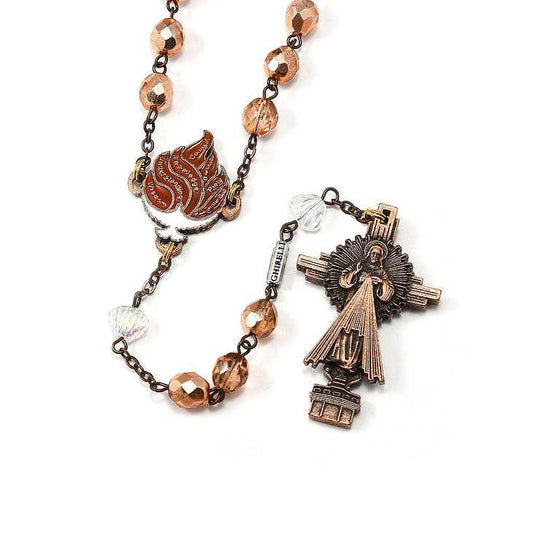 RCIA ROSARY WITH COPPER FLAME