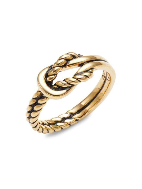 GOLD PLATED STERLING SILVER KNOT