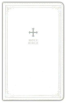 NRSV CATHOLIC BIBLE LEATHERSOFT, WHITE