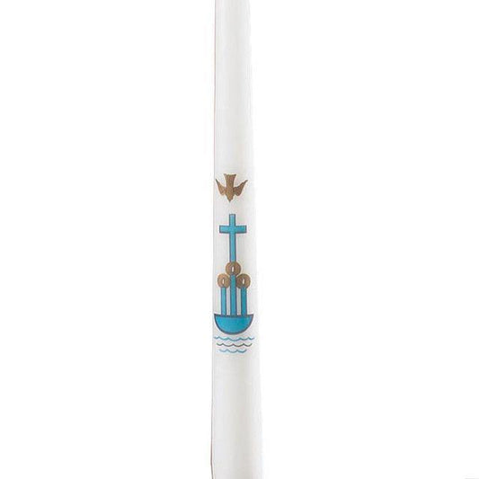 CROSS/DOVE BAPTISMAL CANDLE