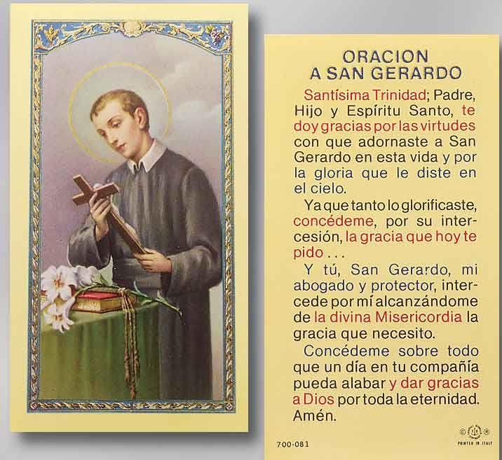 ORACIÓN A SAN GERARDO MAJELA