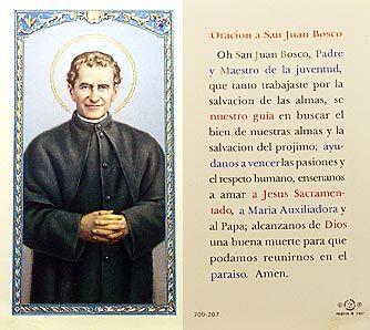 ORACION A SAN JUAN BOSCO