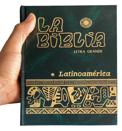 LA BIBLIA LATINOAMERICANA LETRA GRANDE CON UÑERO