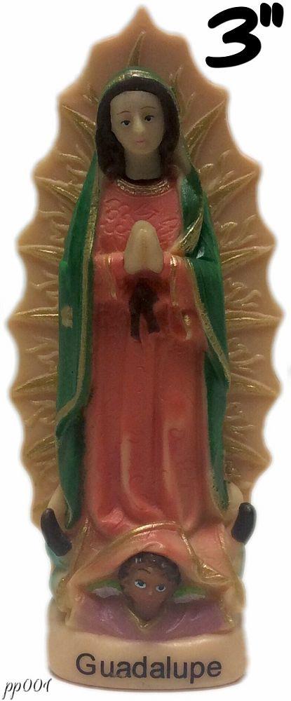 OUR LADY OF GUADALUPE STATUE 3"