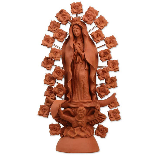 ESCULTURA CERÁMICA NUESTRA SEÑORA DE GUADALUPE