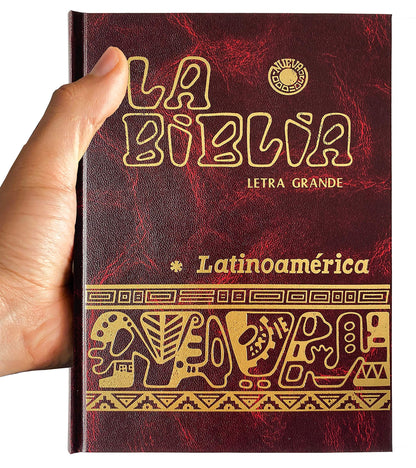 LA BIBLIA LATINOAMERICANA LETRA GRANDE CON UÑERO