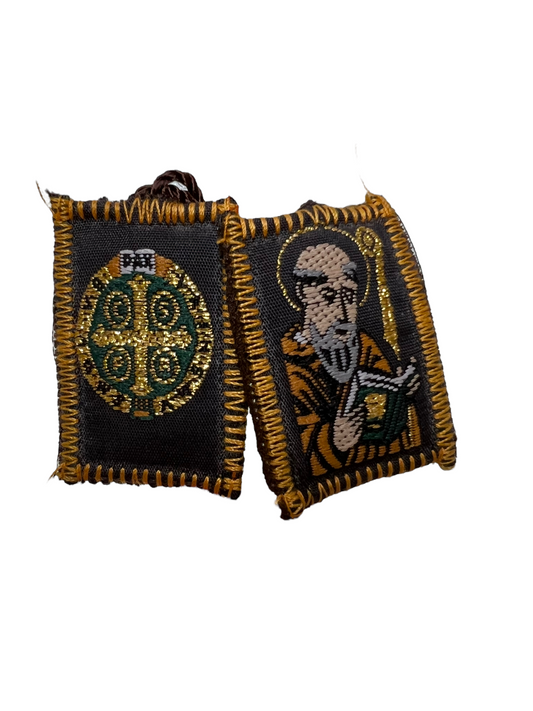 SCAPULAR: ST. BENEDICT W/ MEDAL
