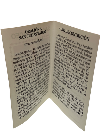 ESTAMPA DOBLE C/ ORACION: SAN JUDAS TADEO ABOGADO