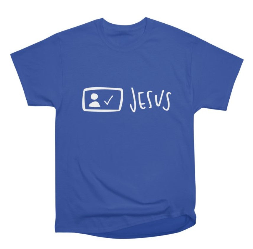 FOLLOWING JESUS T-SHIRT - BLUE