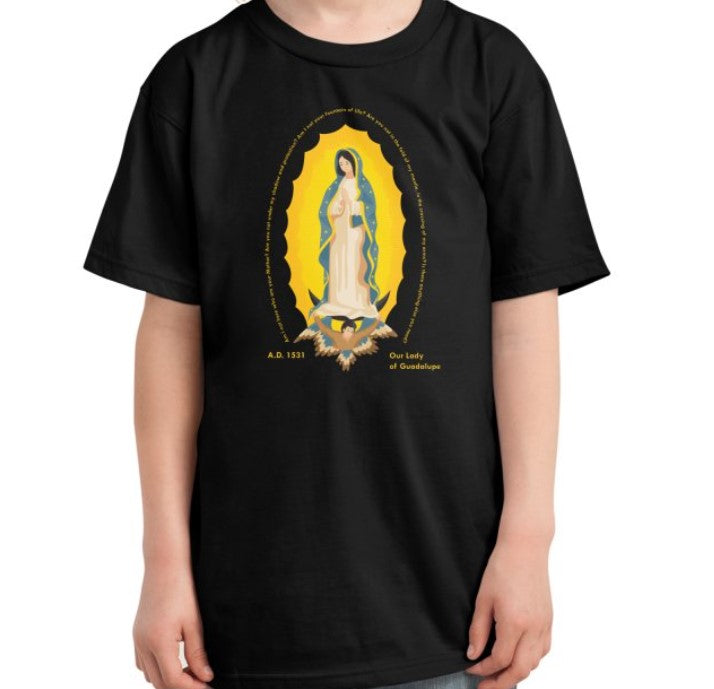 CAMISETA NUESTRA SEÑORA DE GUADALUPE - NIÑOS/NIÑOS (MEDIANA)