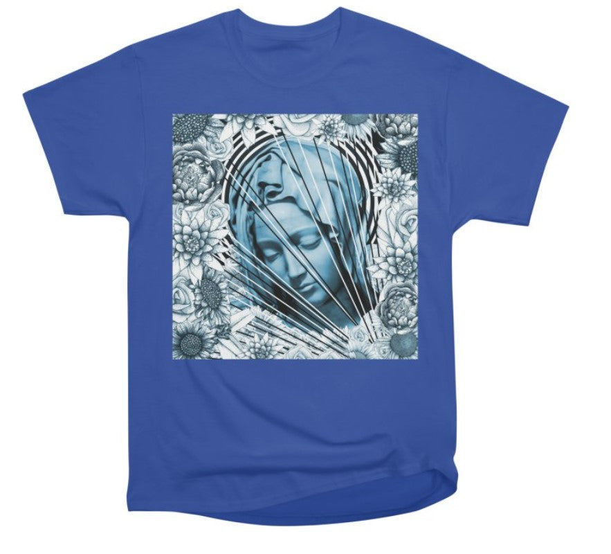 VIRGIN MARY T-SHIRT BLUE