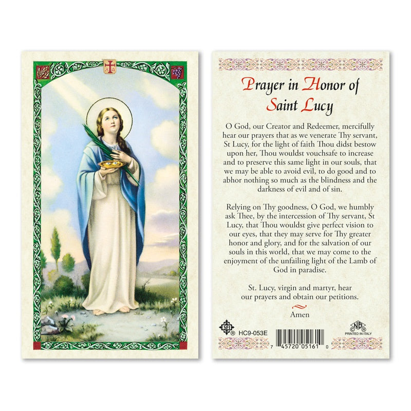 PRAYER IN HONOR OF SAINT LUCY