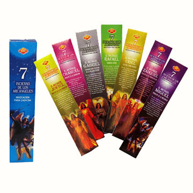 INCENSE STICKS: 7 ARCHANGELS (7 POUCHES PER BOX)