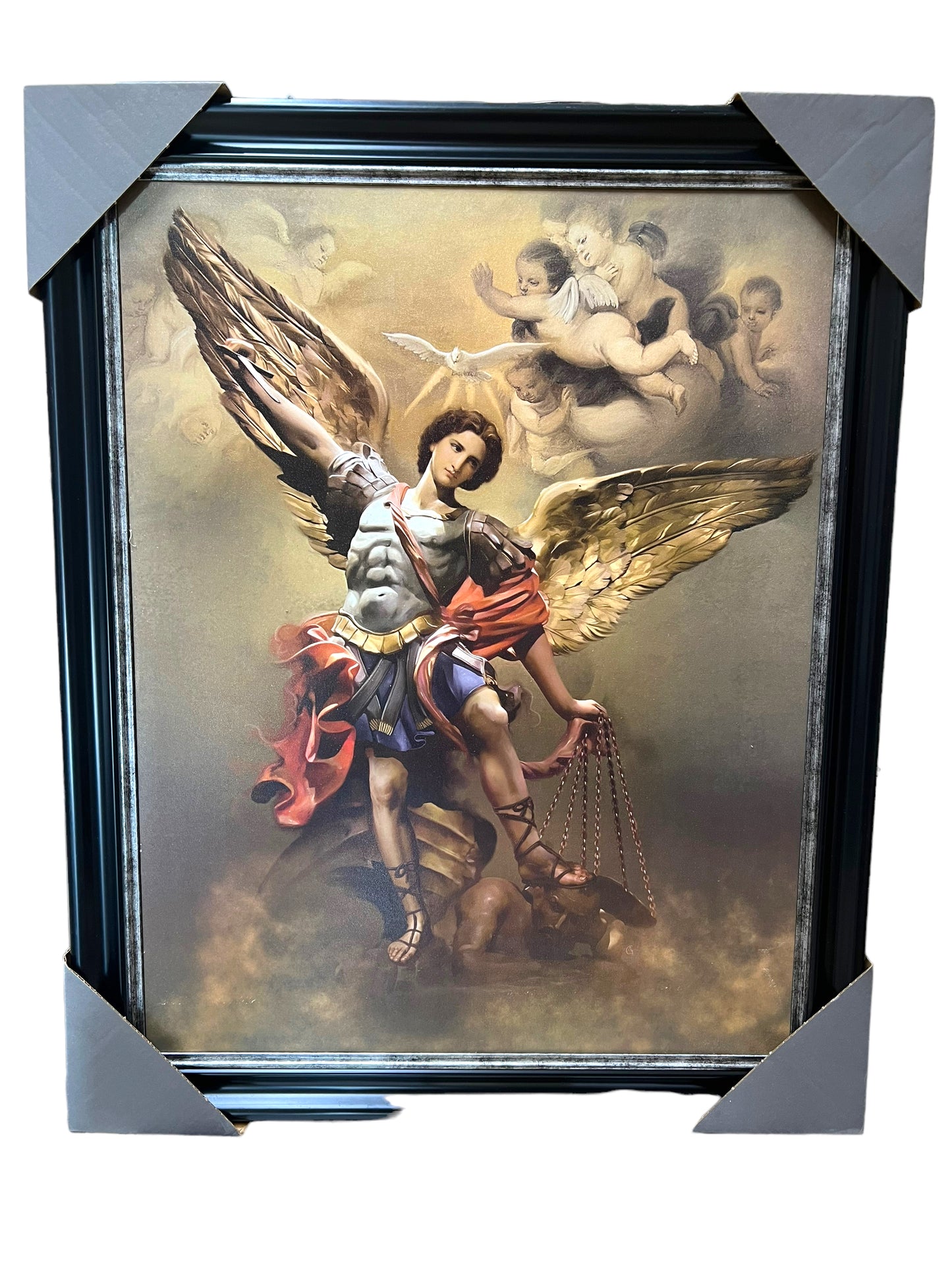 22"x28" FRAMED PRINT -ST. MICHAEL ARCHANGEL