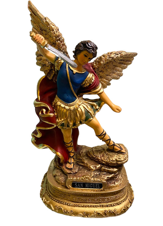 ST MICHAEL STATUE / SAN MIGUEL 13"