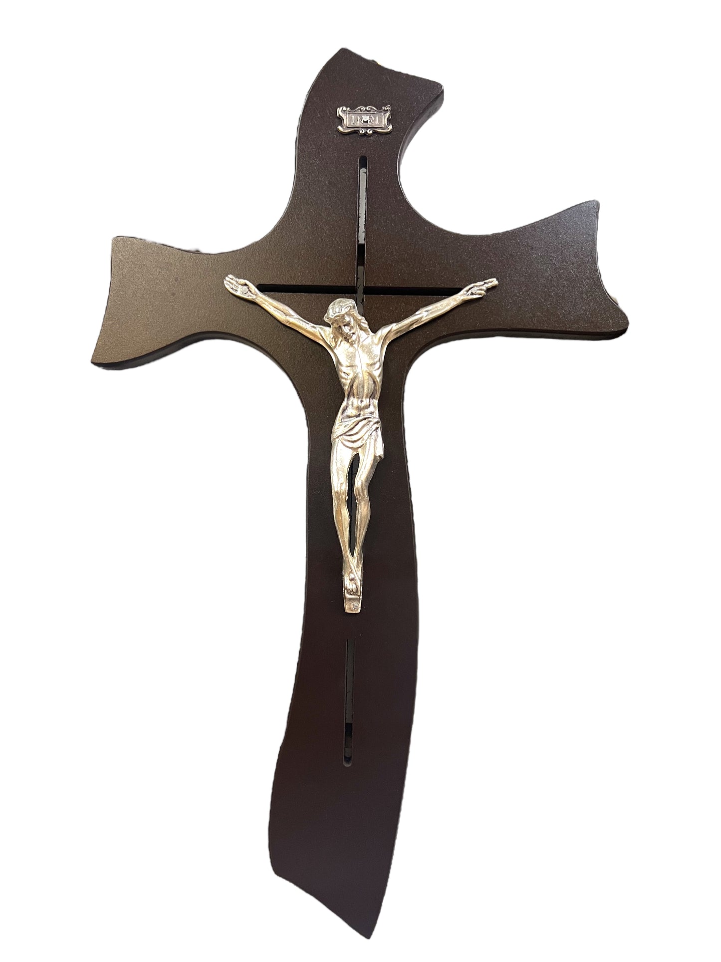 SERPENTINE-STYLE WOODEN CROSS