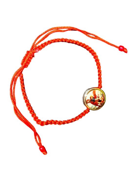 BRACELET: ST. MICHAEL ARCHANGEL -RED THREADED