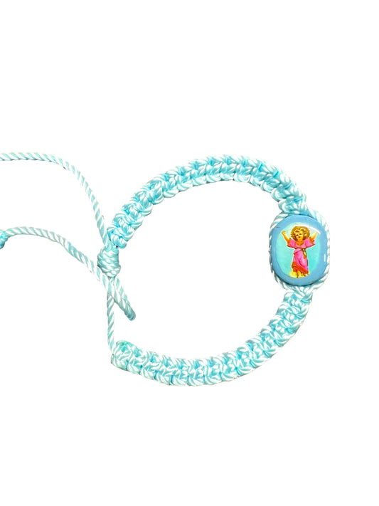 BRACELET: CHILDREN -DIVINO NIÑO -BABY BLUE