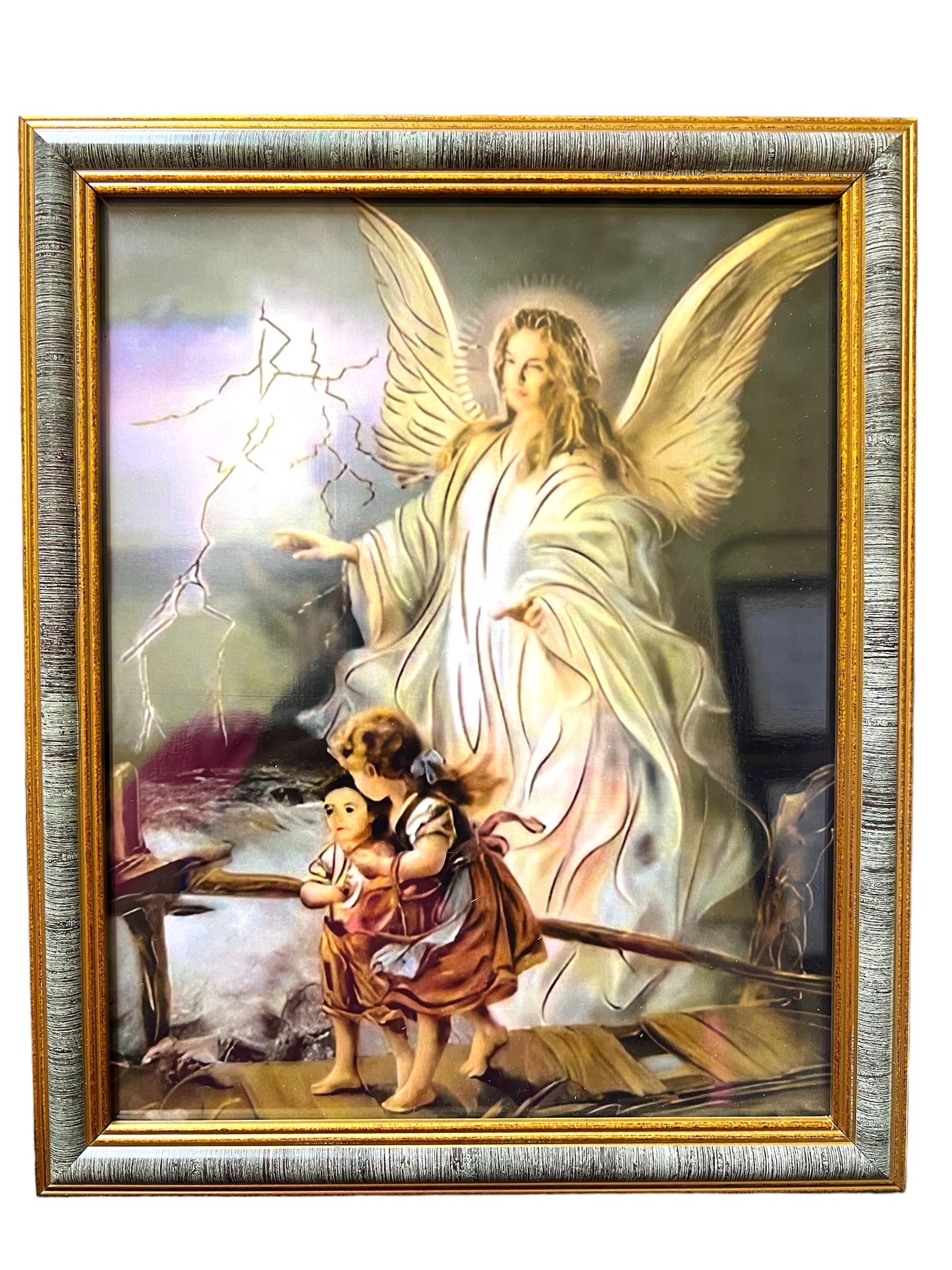 8"X10" GUARDIAN ANGEL FRAME / CUADRO DEL ANGEL DE LA GUARDA