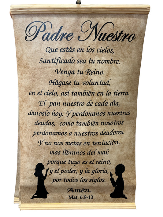 PADRE NUESTRO PERGAMINO