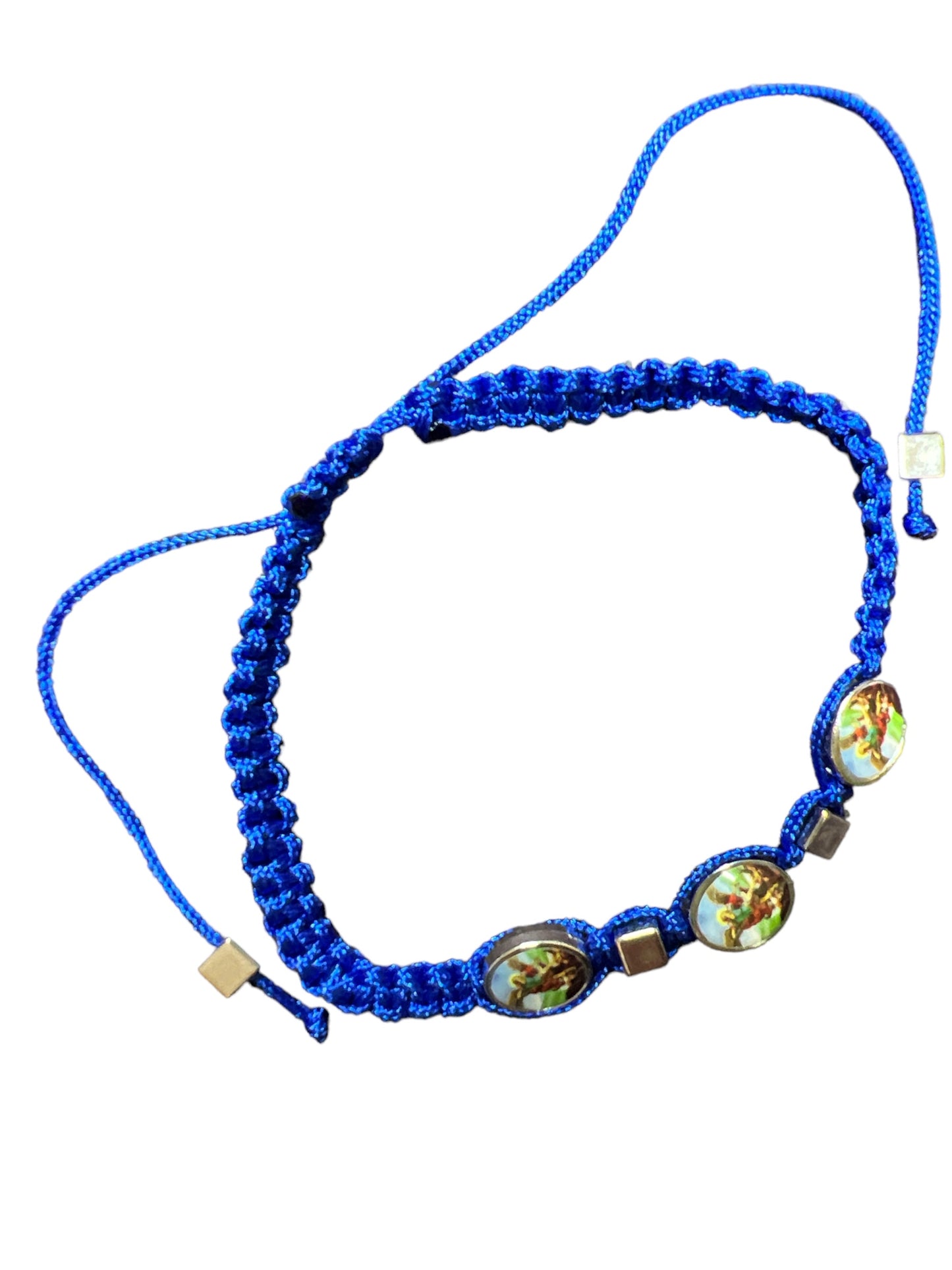 BRACELET: ST. MICHAEL ARCHANGEL -BLUE THREADED