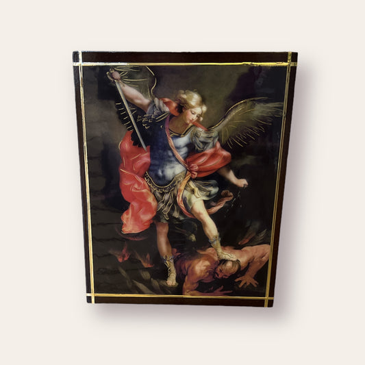 CUADRO RUSTICO SAN MIGUEL ARCANGEL/ RUSTIC FRAME ST. MICHAEL ARCHANGEL