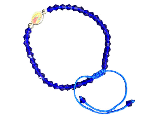 BRACELET: OUR LADY OF GUADALUPE -ROYAL BLUE