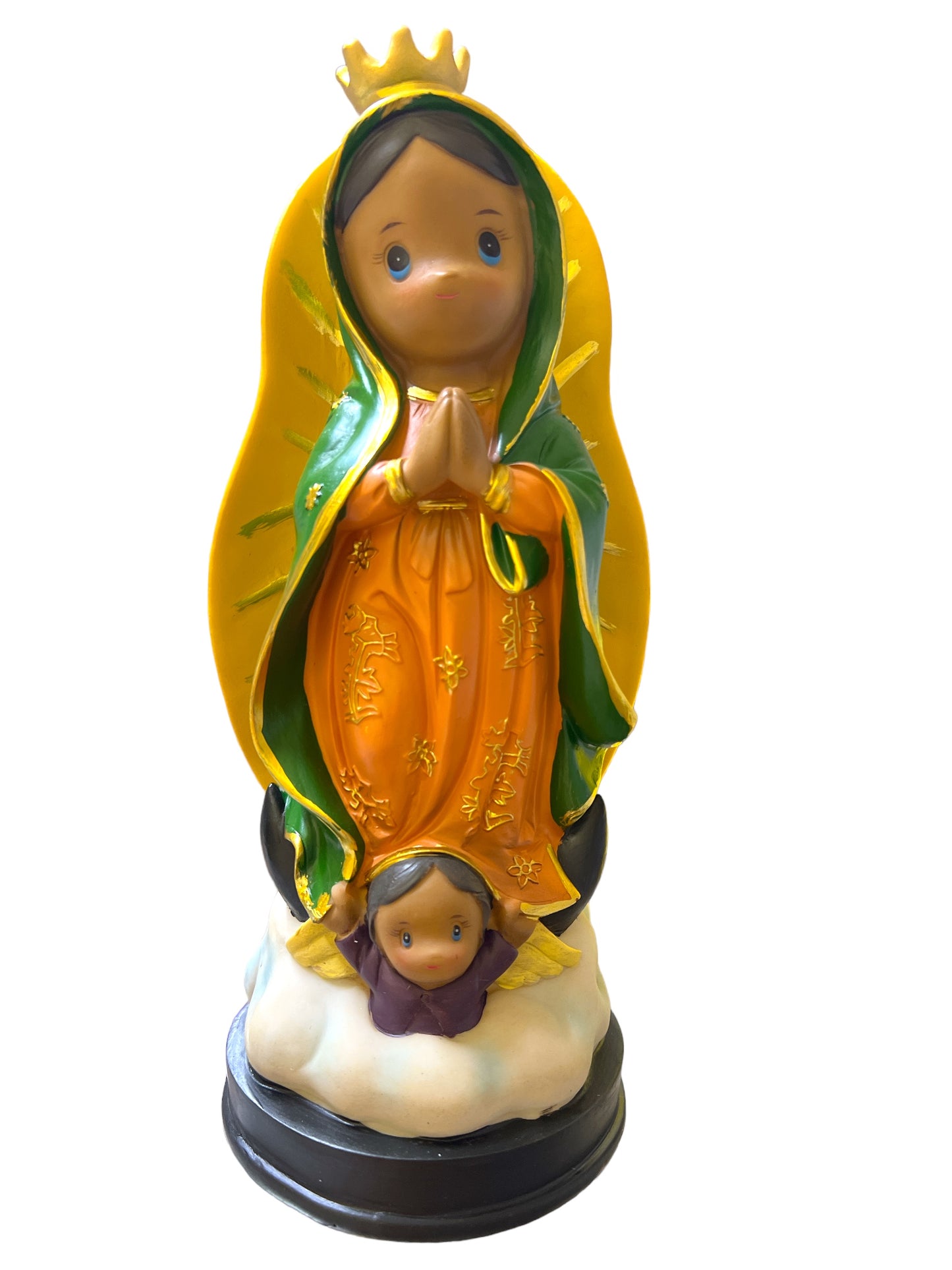 OUR LADY OF GUADALUPE CARTOON STATUE 12"